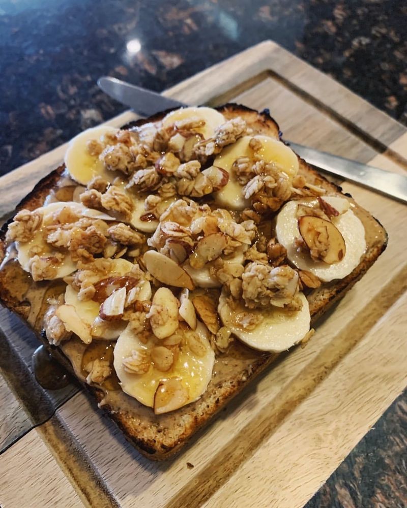 Almond Butter & Banana Toast