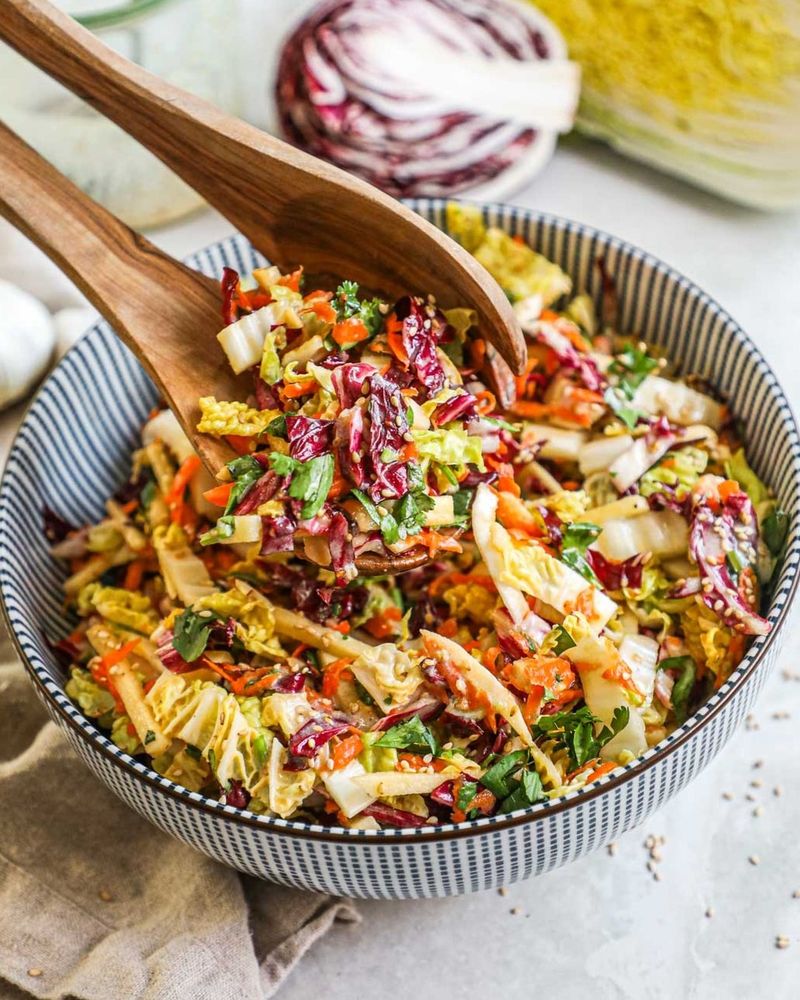 Asian Slaw with Ginger Dressing