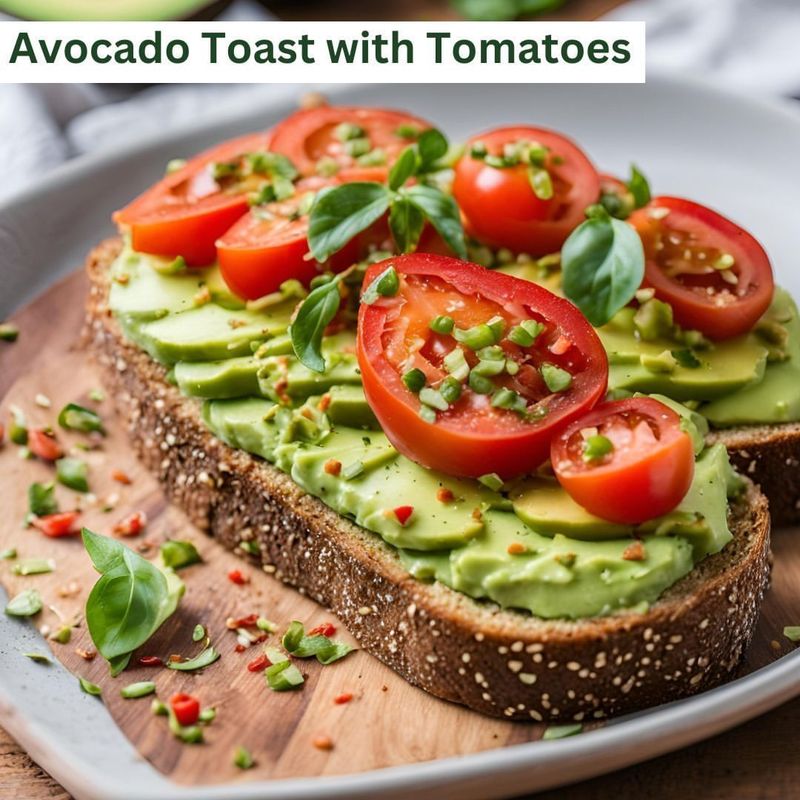 Avocado Toast with Cherry Tomatoes