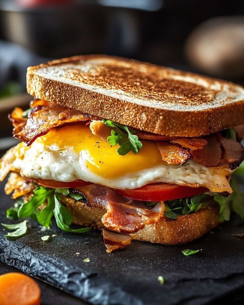 Bacon and Egg Breakfast Sandwich