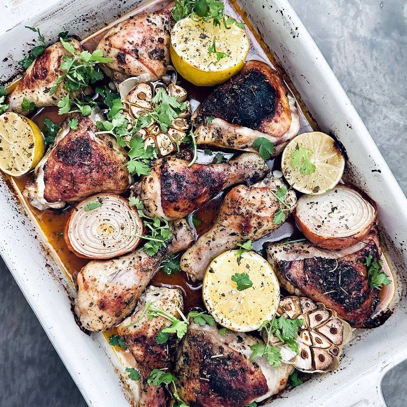 Baked Chicken Thighs with Herbs