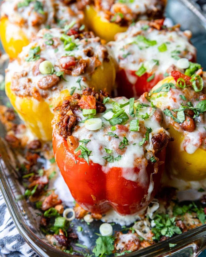 Beef Stuffed Bell Peppers