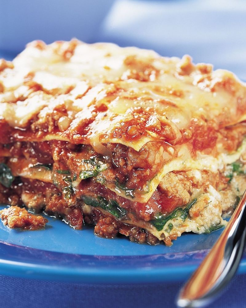 Beef and Spinach Lasagna Casserole