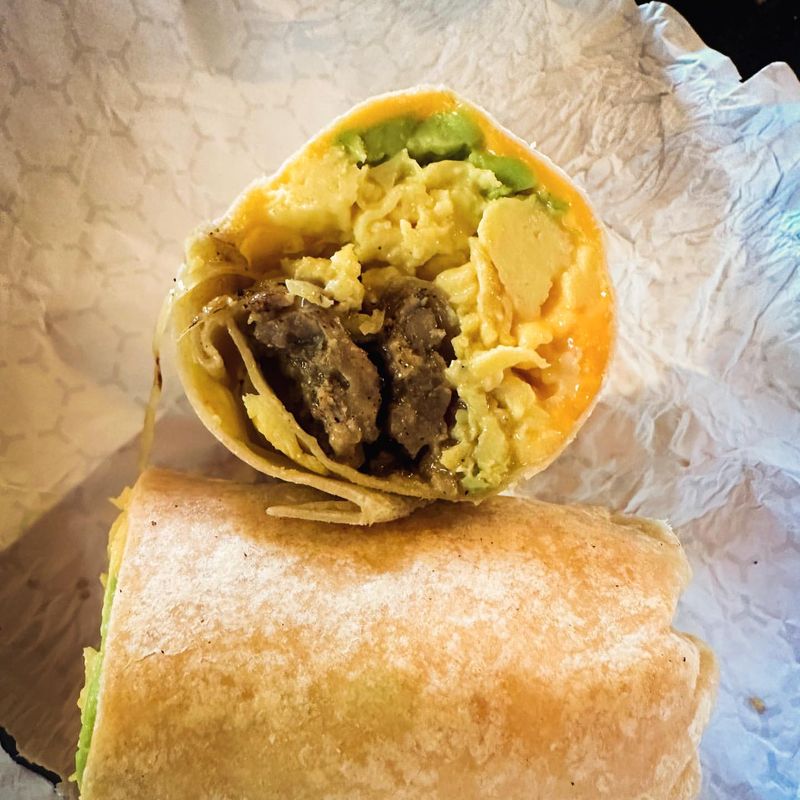 Breakfast Burrito with Sausage