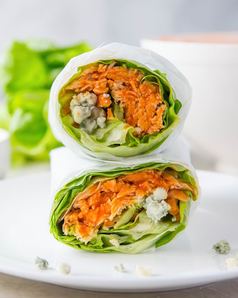 Buffalo Chicken Lettuce Wraps