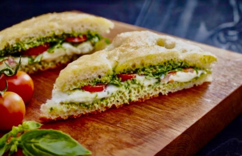 Caprese Pesto Focaccia