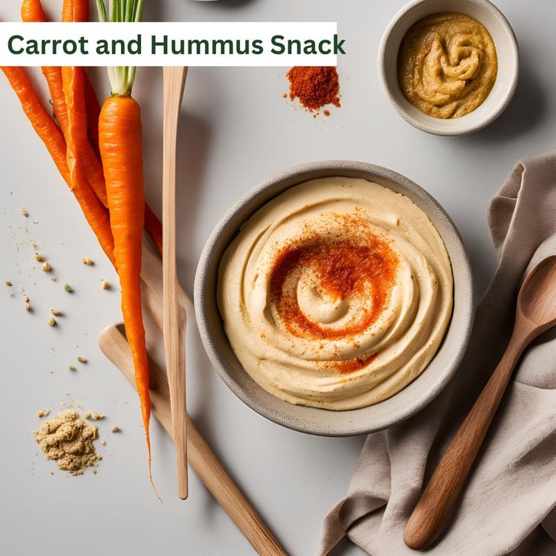 Carrot Sticks with Hummus