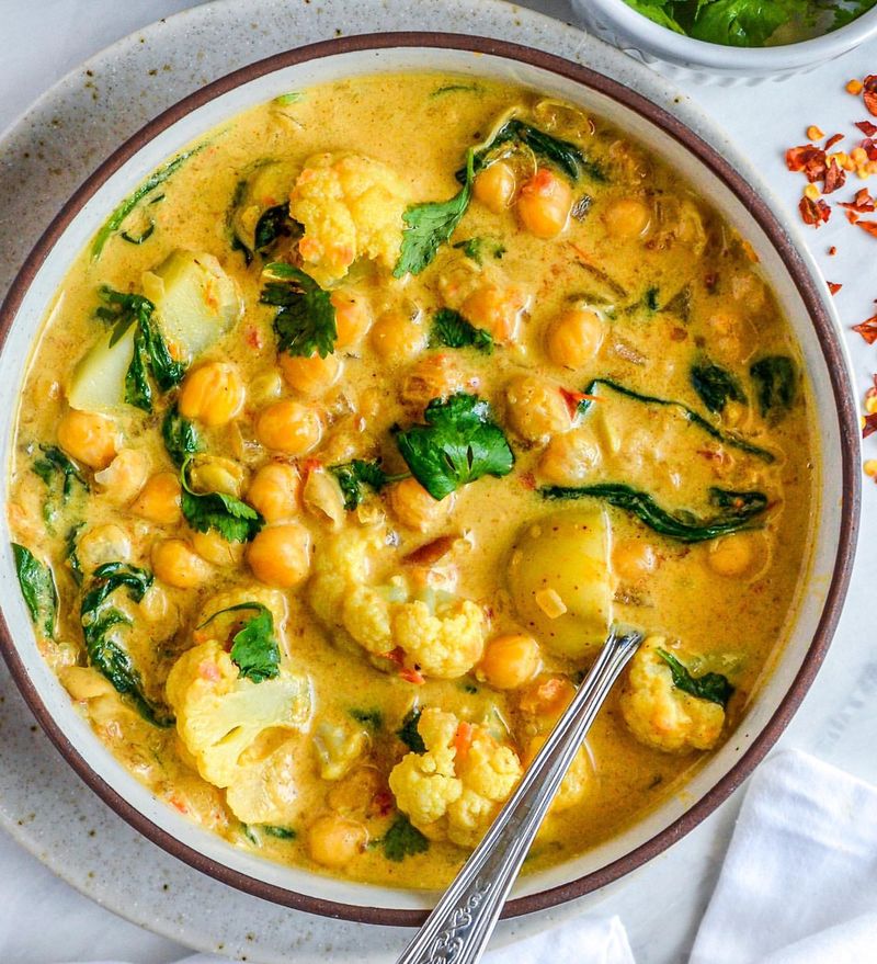 Cauliflower and Chickpea Curry