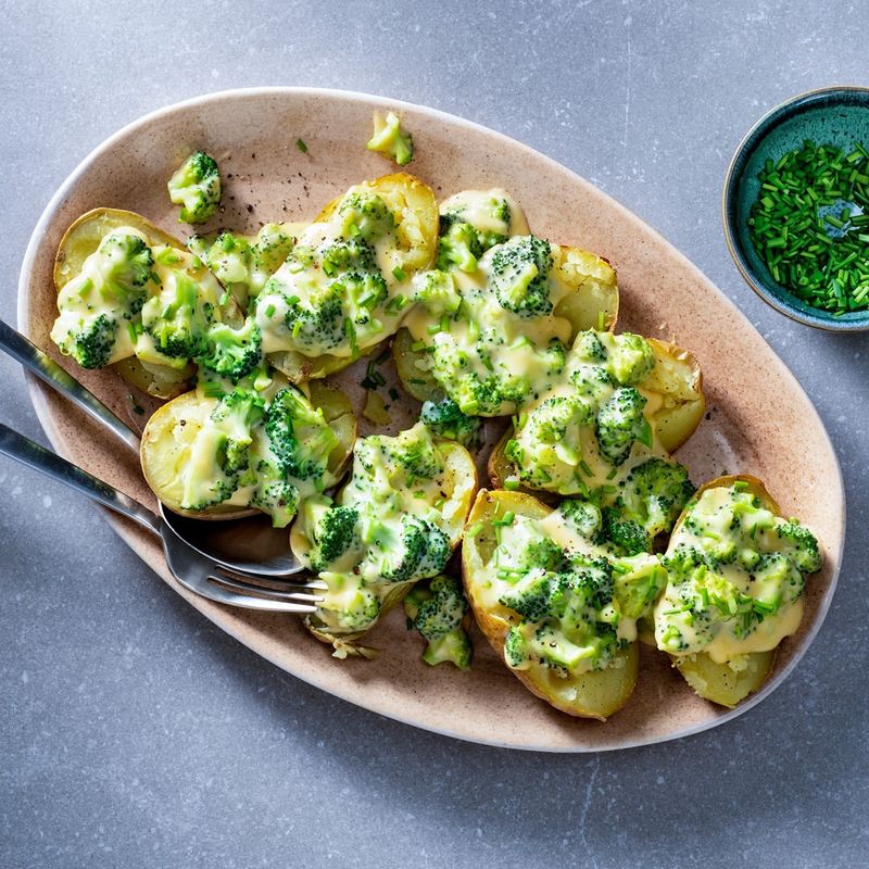 Cheesy Broccoli and Potato Bake