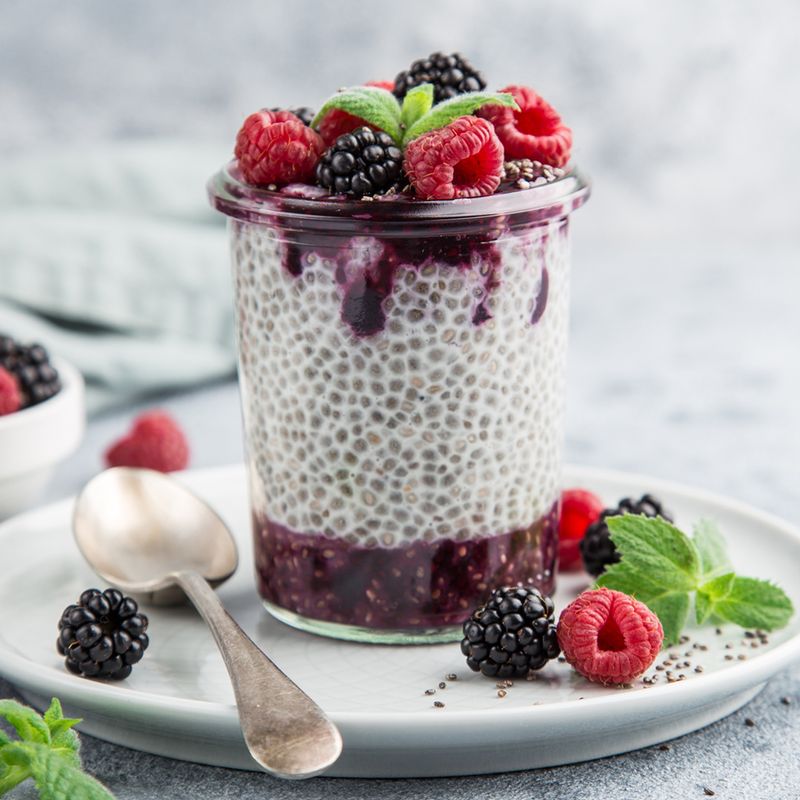 Chia Seed Pudding with Berries