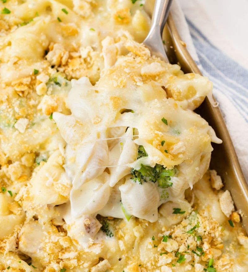 Chicken Alfredo Bake