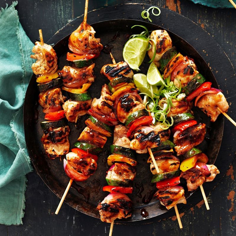 Chicken and Vegetable Skewers