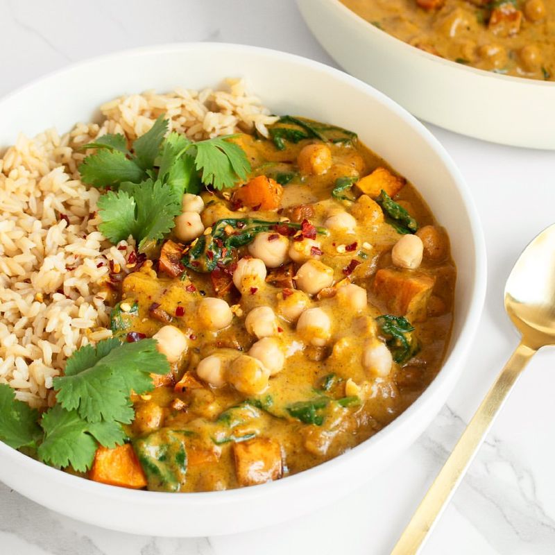 Chickpea and Sweet Potato Curry