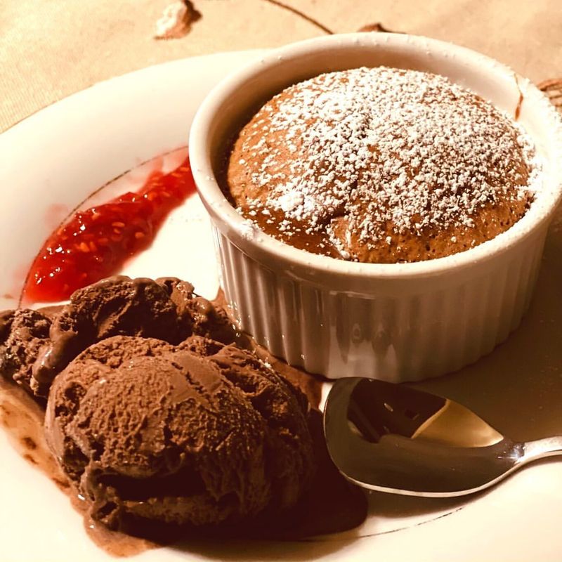 Chocolate Raspberry Soufflé