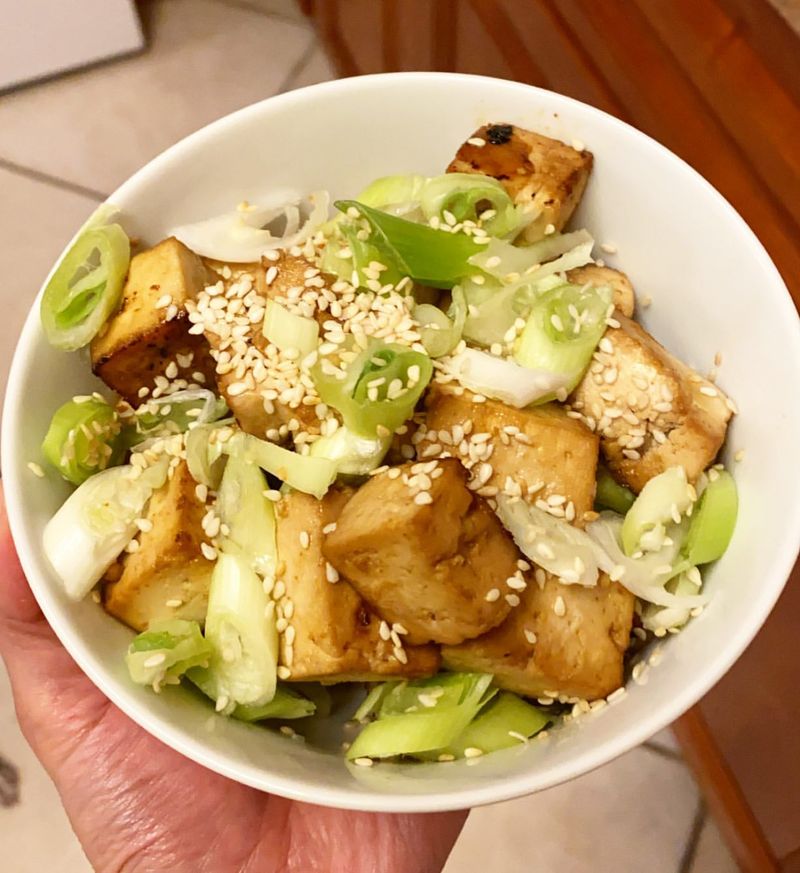 Crispy Baked Tofu with Sesame