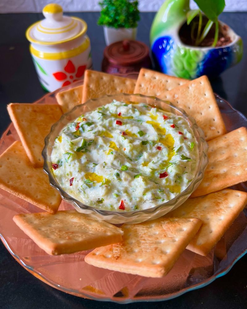 Cucumber Mint Cream Cheese Dip