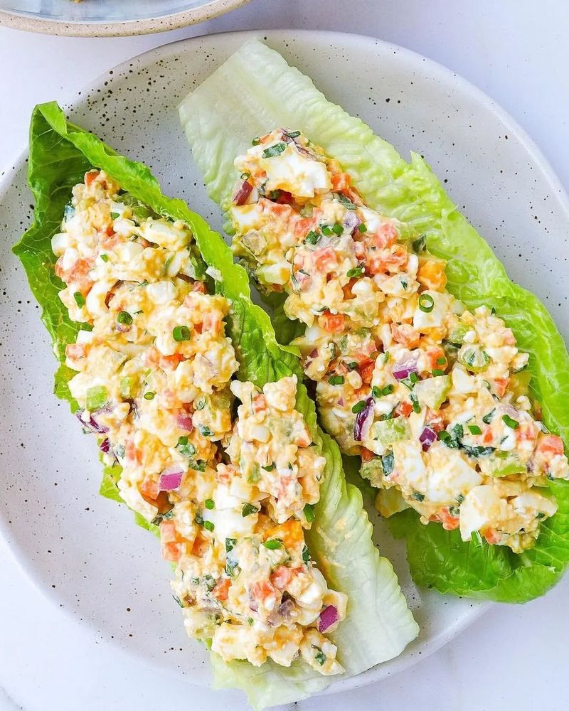 Egg Salad Lettuce Wraps