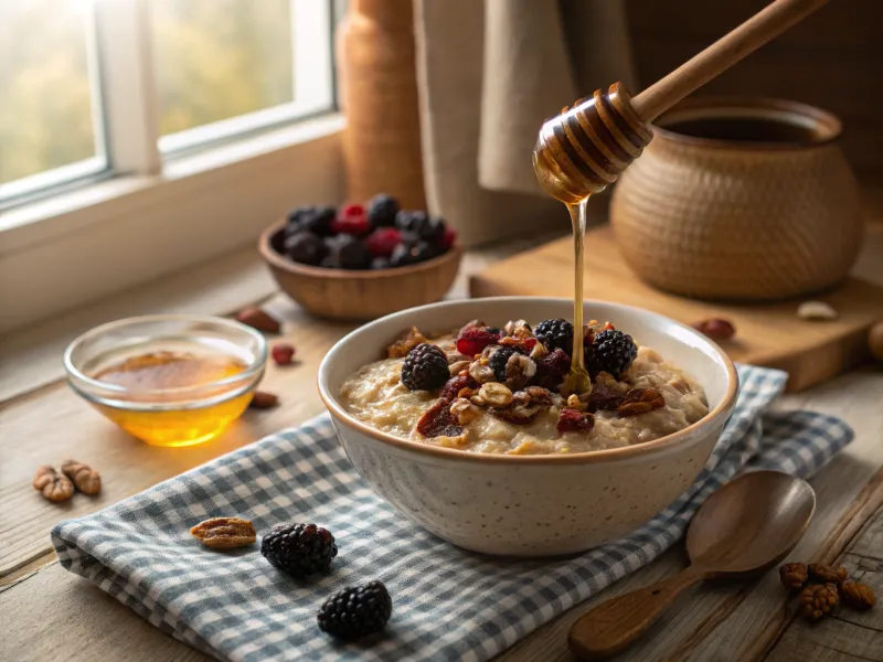 Elderberry-Infused Oatmeal