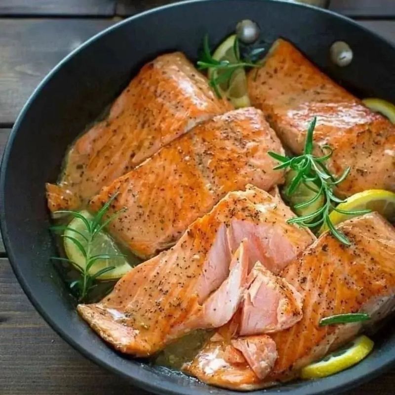 Garlic Herb Baked Salmon