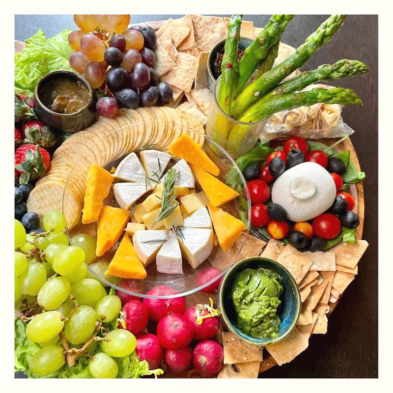 Grapes and Cheese Platter