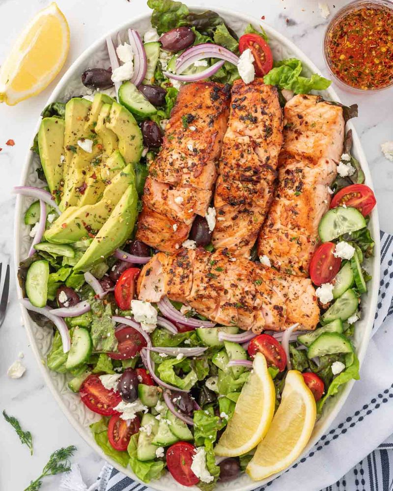 Grilled Salmon Salad