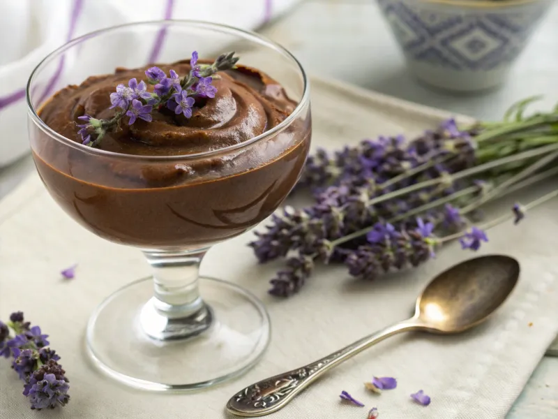 Lavender Chocolate Mousse