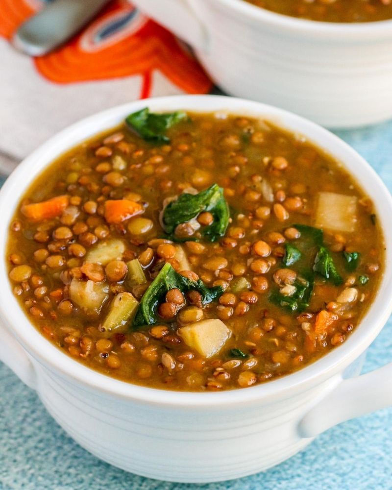 Lentil and Spinach Stew