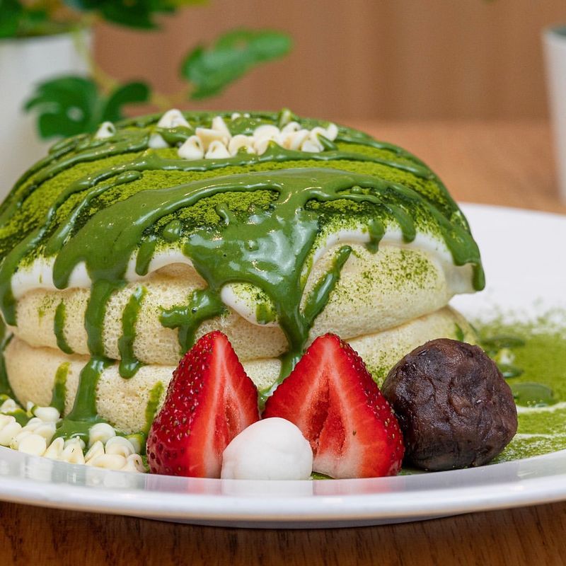 Matcha Green Tea Pancakes
