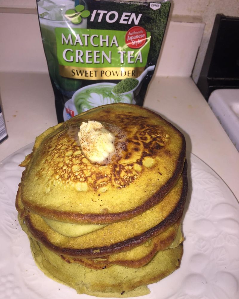 Matcha Green Tea Pancakes