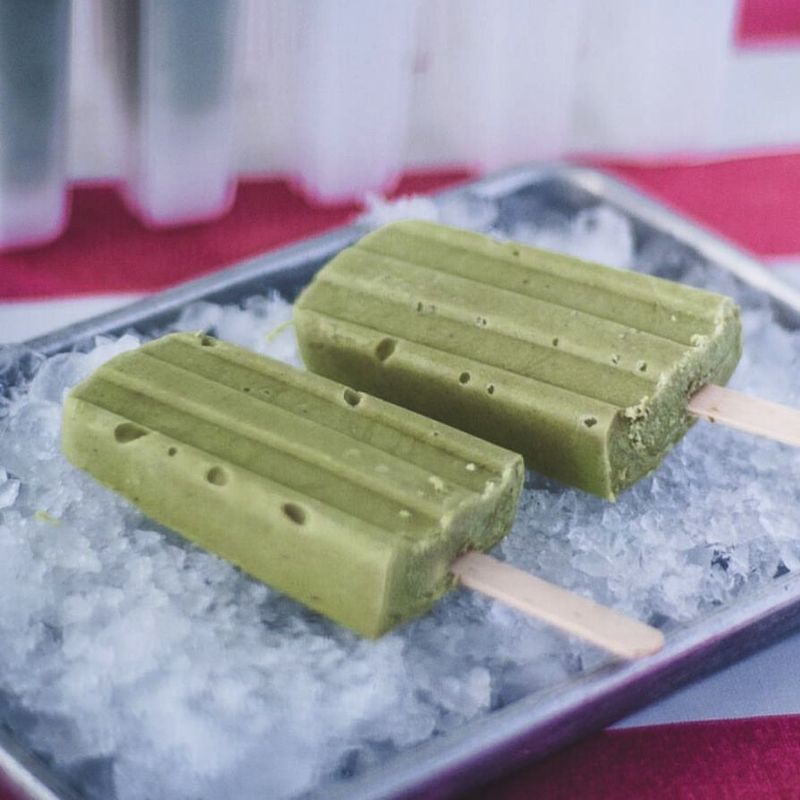 Matcha Green Tea Popsicles