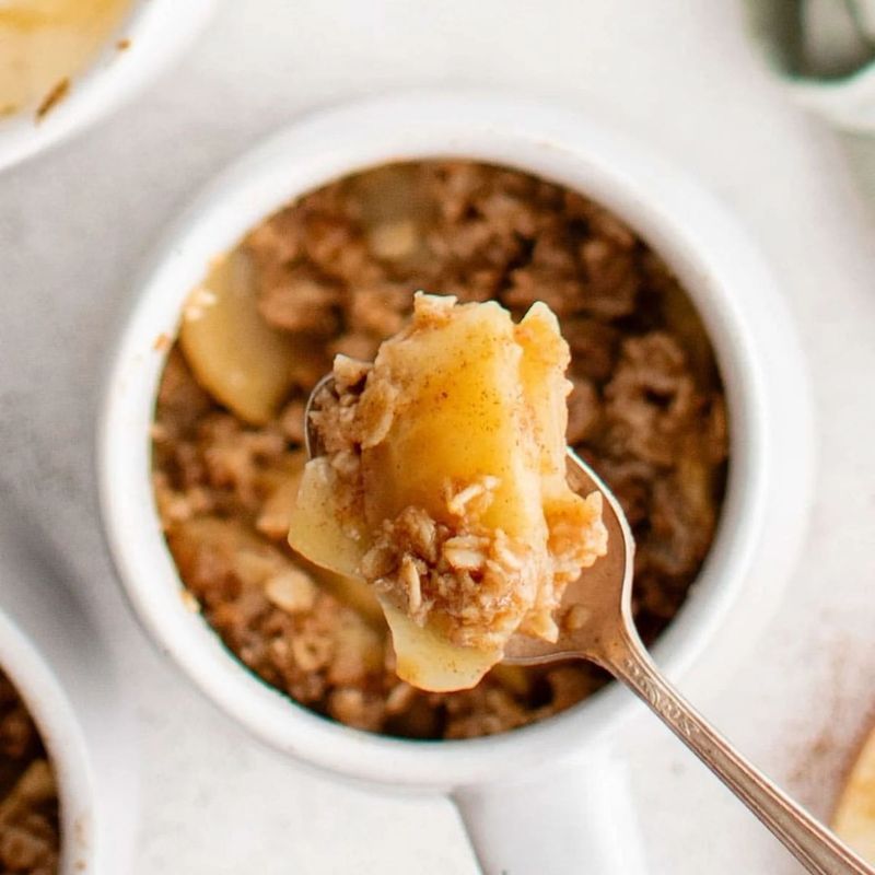 Microwave Apple Crisp