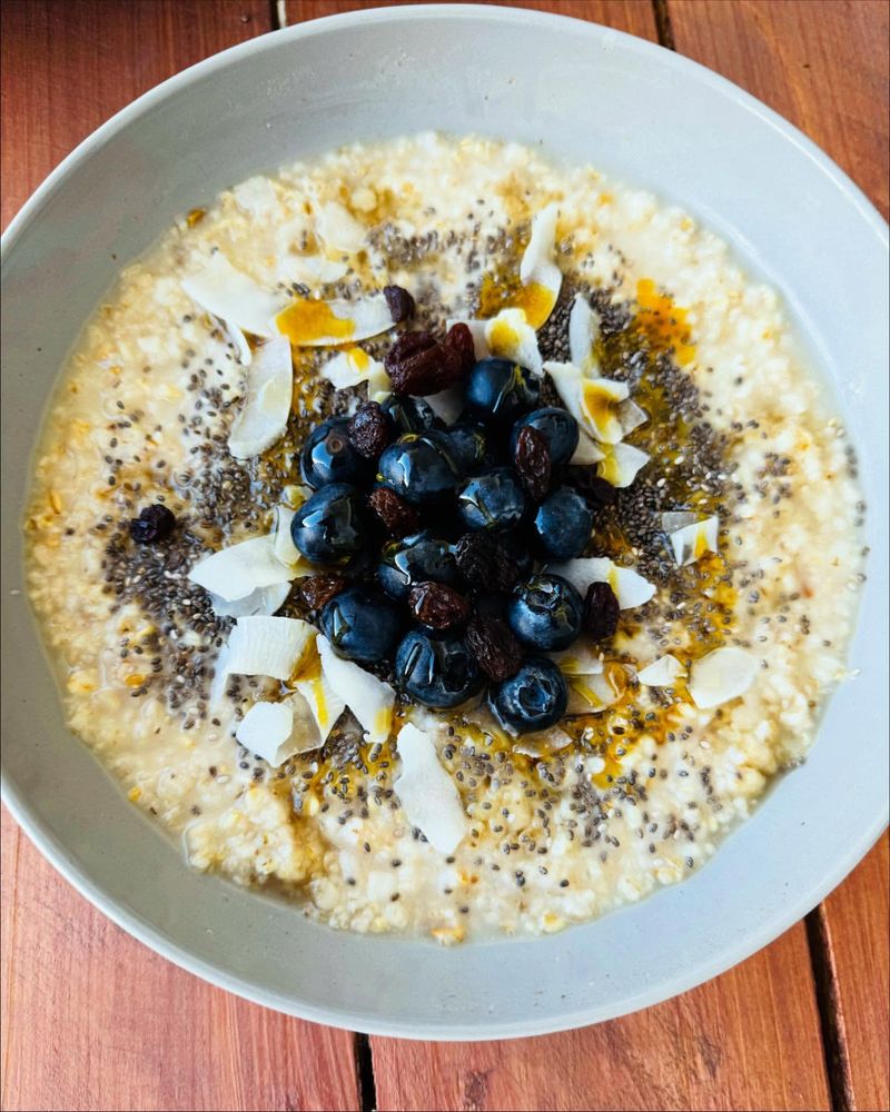 Microwave Blueberry Oatmeal