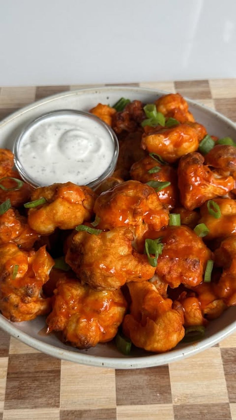 Microwave Buffalo Cauliflower