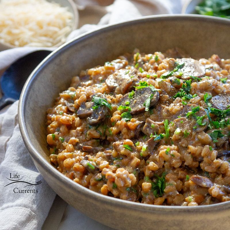 Mushroom Barley Risotto