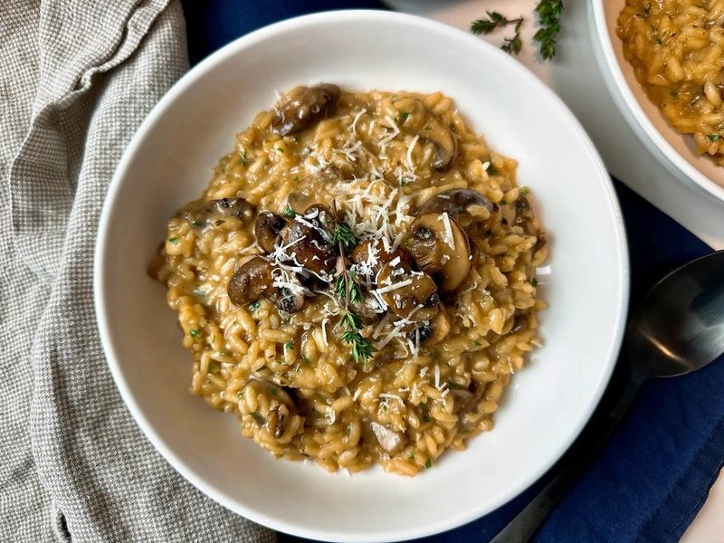 Mushroom Risotto with Parmesan
