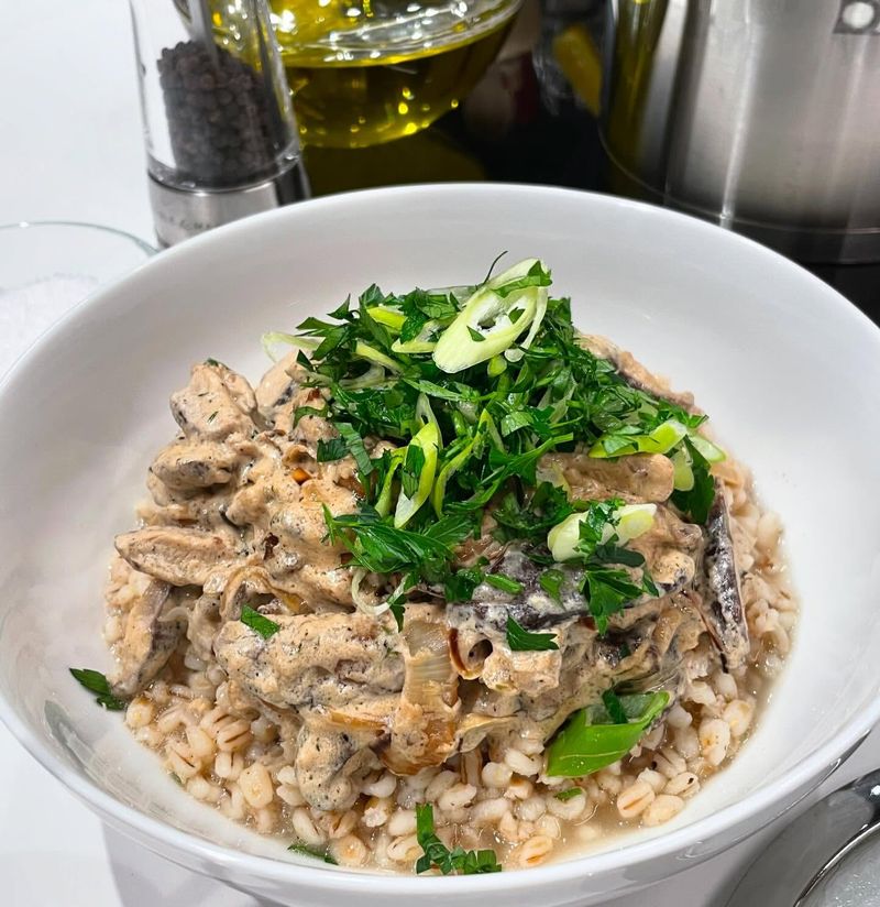 Mushroom and Barley Risotto