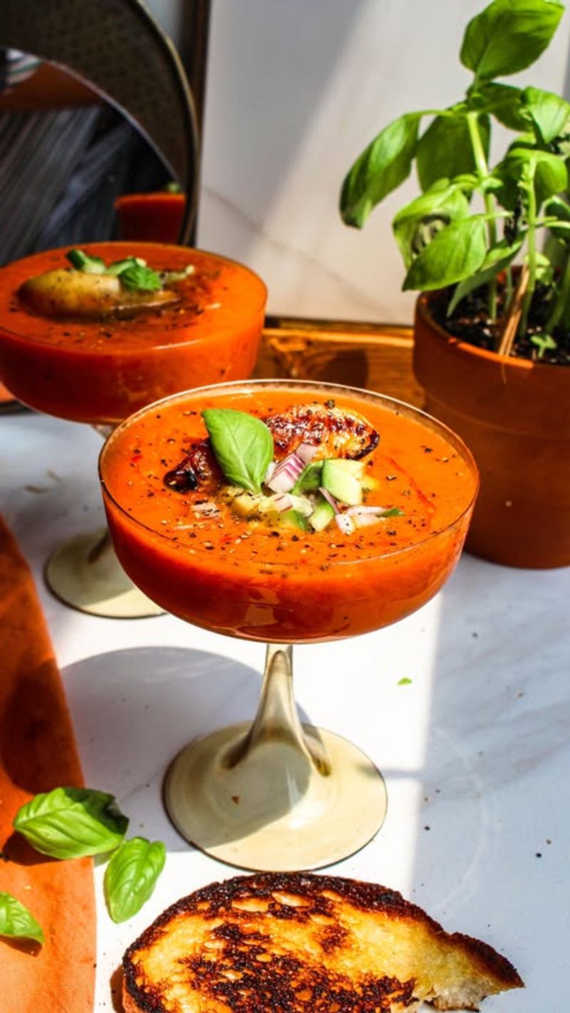 Peach and Tomato Gazpacho