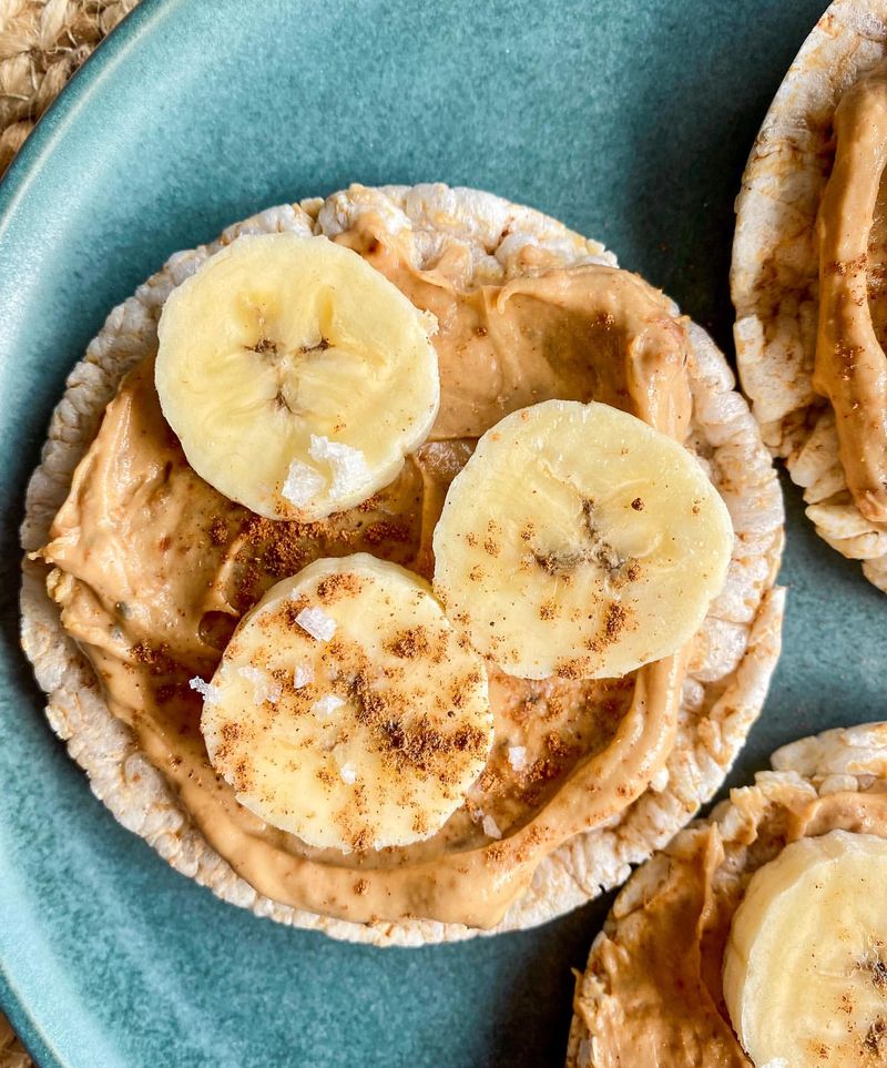 Peanut Butter and Banana Rice Cakes