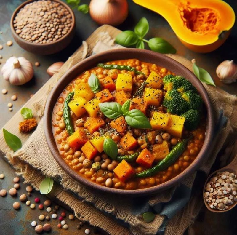 Pumpkin and Lentil Stew