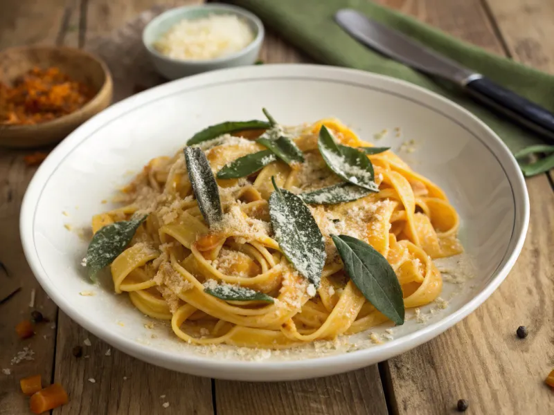 Pumpkin and Sage Pasta