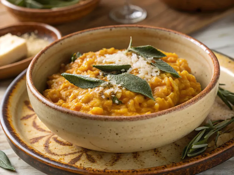 Pumpkin and Sage Risotto