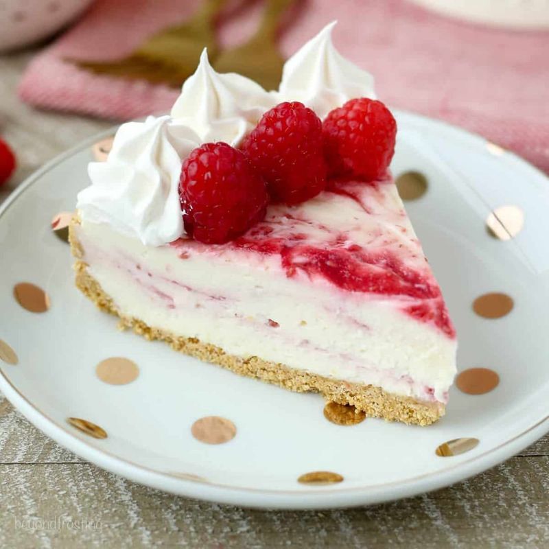 Raspberry Swirl Cheesecake