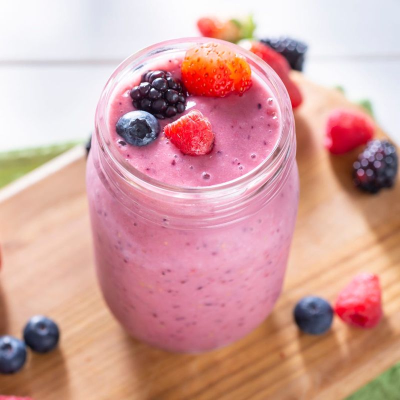 Raspberry and Mint Smoothie