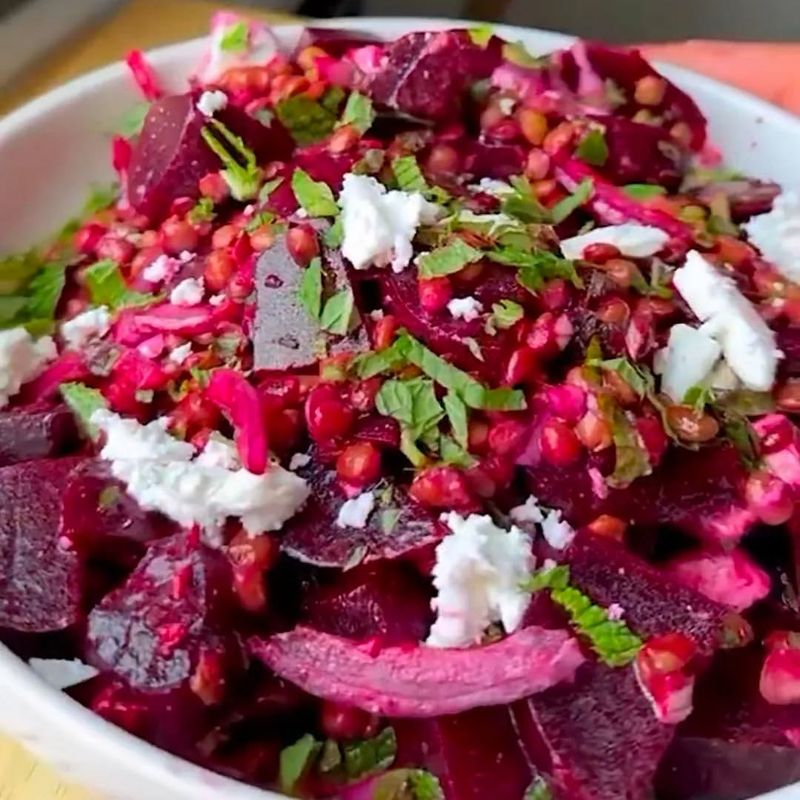 Roasted Beet and Feta Salad