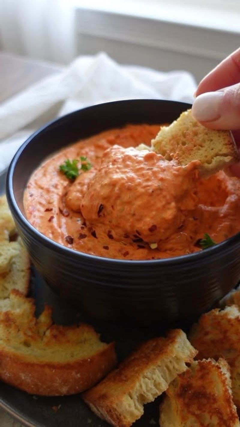 Roasted Red Pepper Cream Cheese Dip