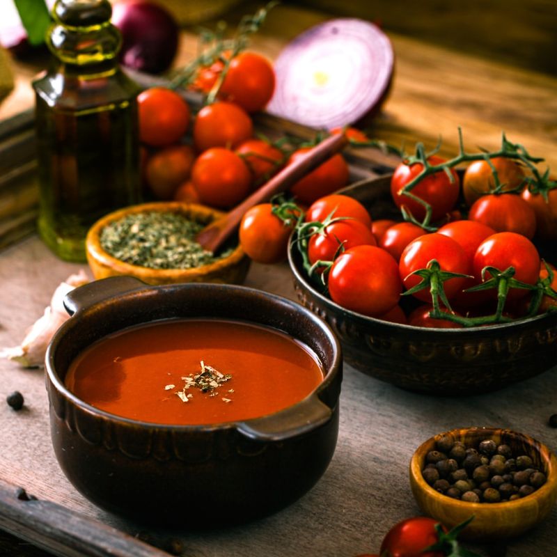 Roasted Red Pepper and Tomato Soup