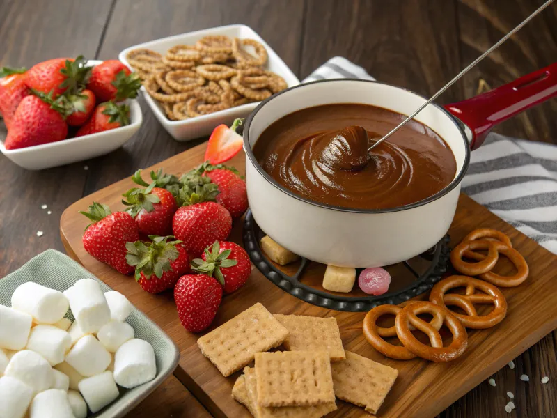 Salted Caramel Chocolate Fondue