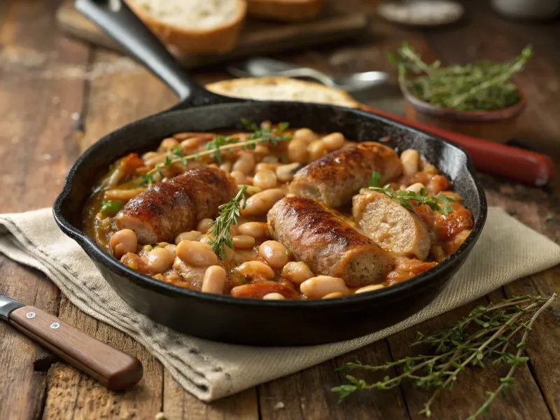 Sausage and White Bean Casserole