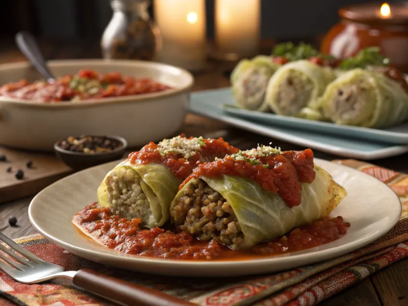 Savory Stuffed Cabbage Rolls