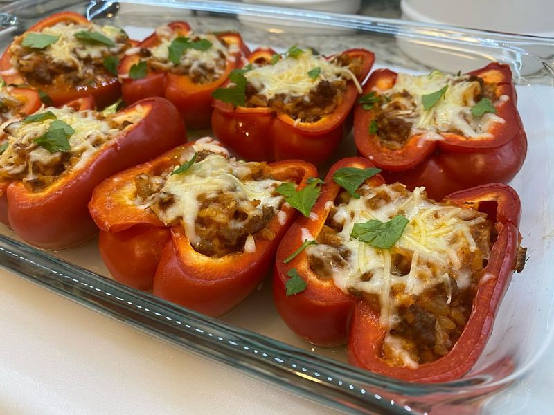 Slow-Cooker Quinoa Stuffed Peppers